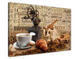 Obraz na plátne Aromatická ranná káva