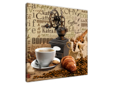 Obraz na plátne Aromatická ranná káva
