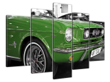 Obraz na plátne Zelený Ford Mustang