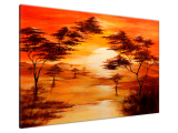 Krásny ručne maľovaný obraz Oranžéria