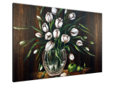 Ručne maľovaný obraz Tulipány