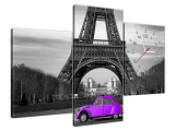Dizajnové nástenné hodiny Auto v Paríži