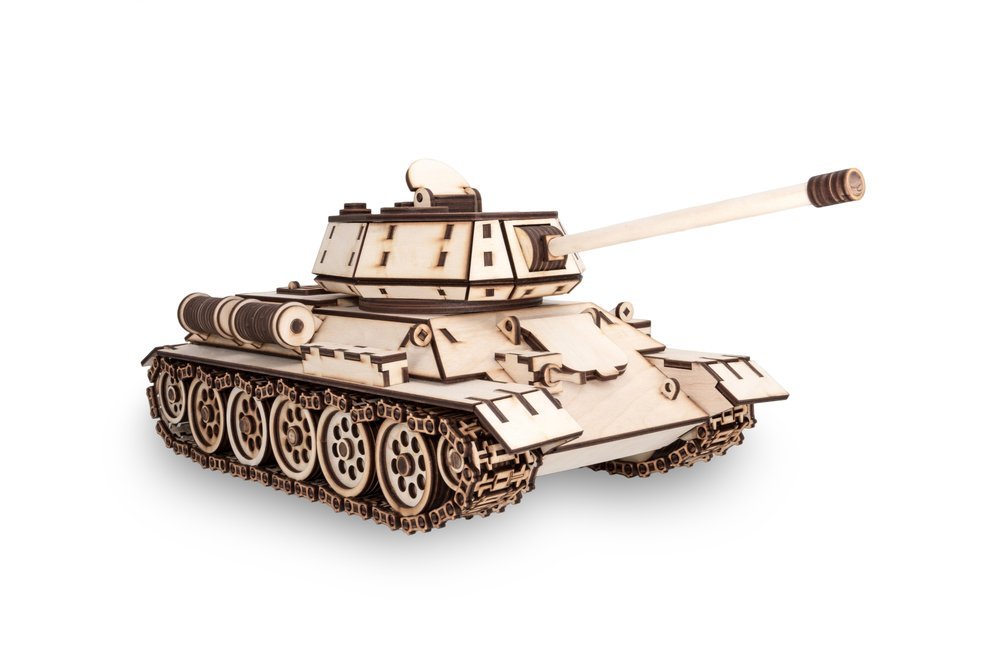 Drevené Puzzle 3D Tank T34