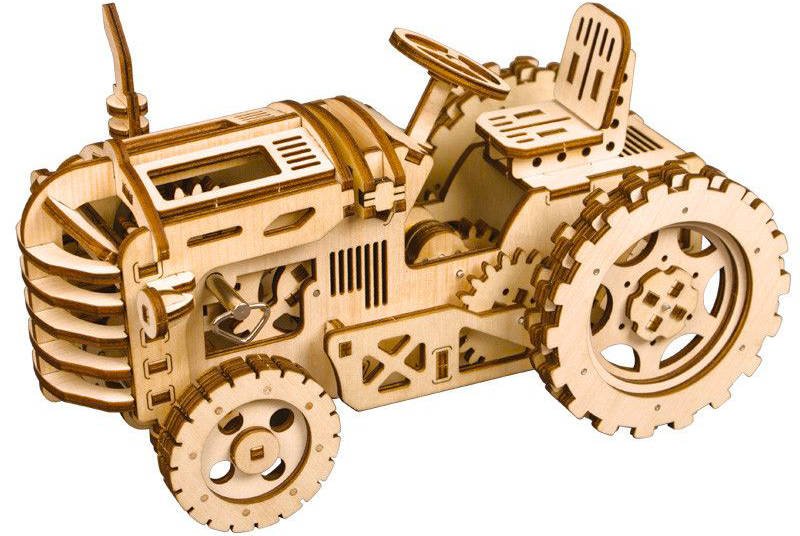 Drevené Puzzle 3D Traktor 147