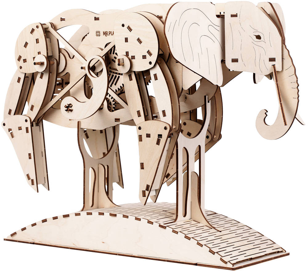 Drevené Puzzle 3D Slon