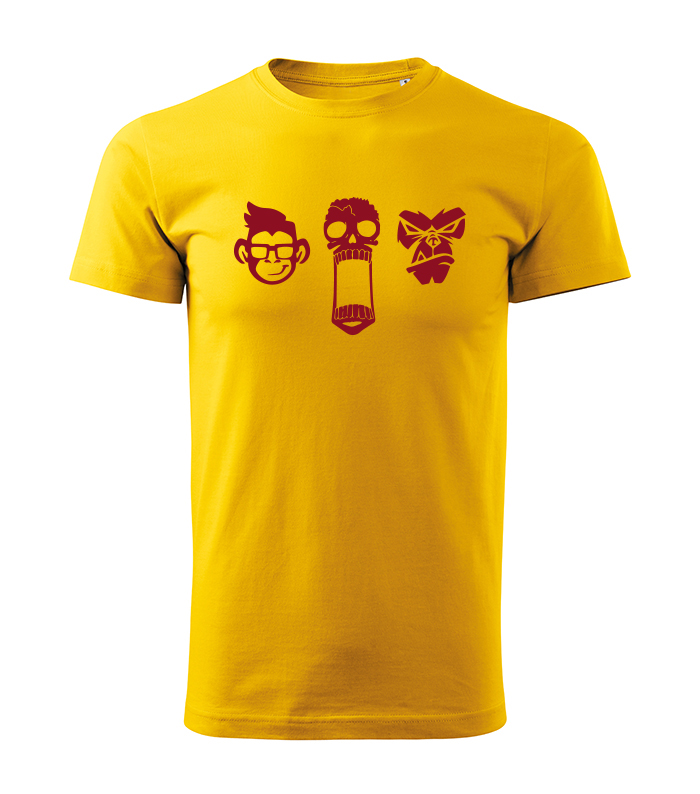 Unisex tričko - žlté tričko s opicou 