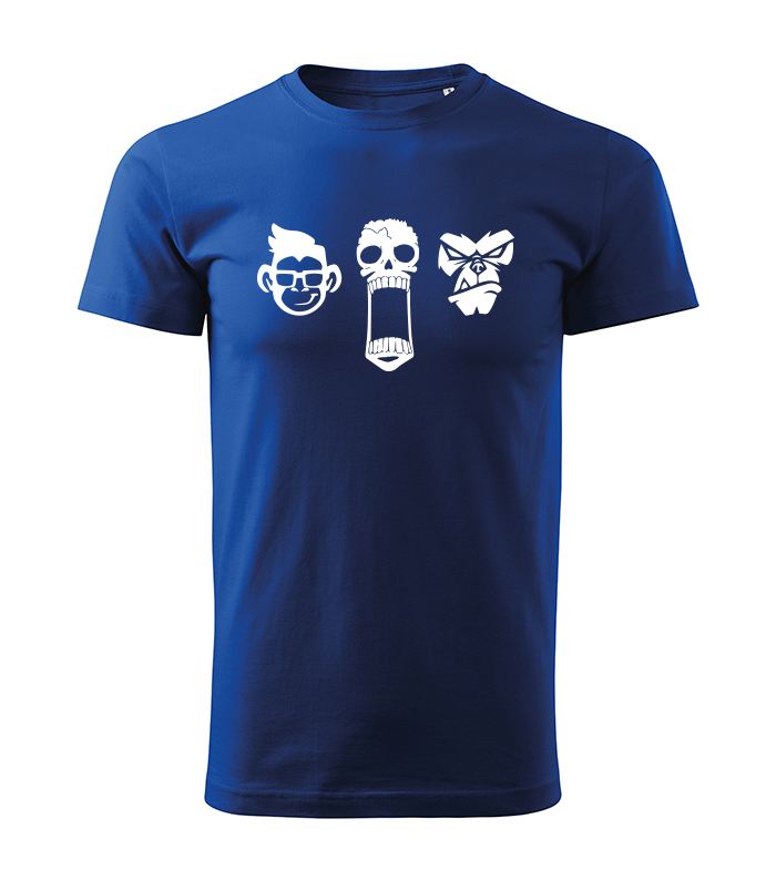 Unisex tričko - modré tričko s opicou 