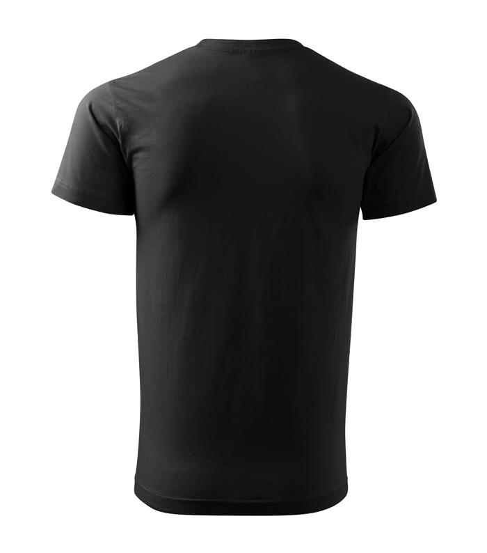 Unisex tričko - čierne tričko s potlačou - kemping