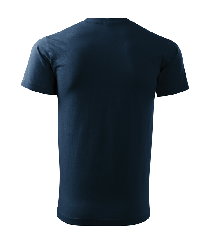 Unisex tričko - tmavomodré tričko s potlačou - kemping