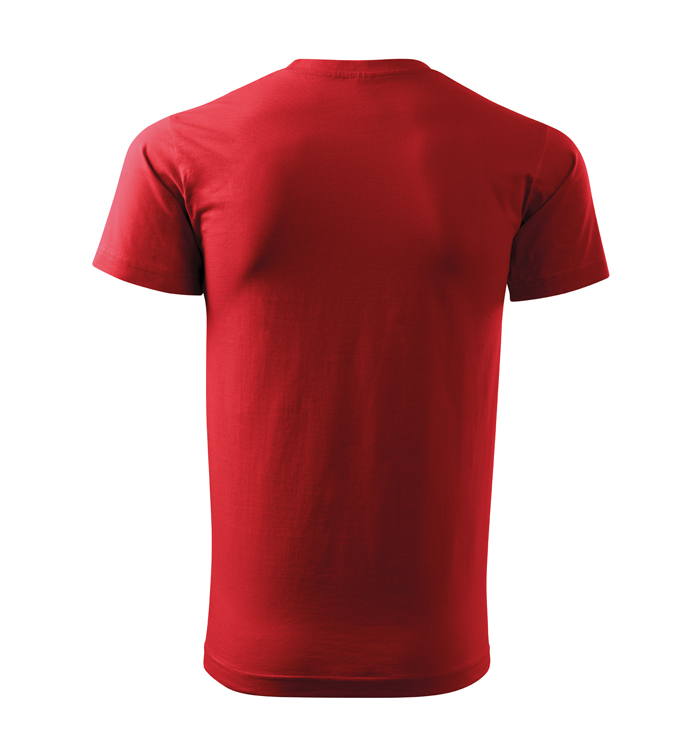 Unisex tričko - červené tričko s potlačou - kemping