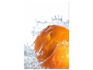 Obraz na plátne Oranžový splash