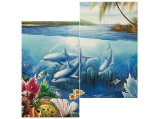 Obraz do detskej izby Sympatické delfíny