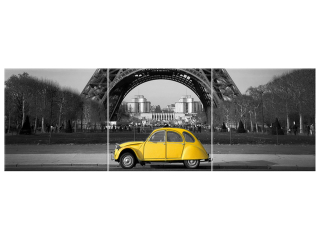 Žlté autíčko - Obraz do detskej izby