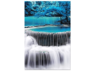 Obraz na plátne Vodopád Dong Pee Sua blue