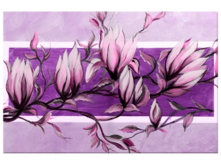 Sladkosť fialovej magnólie - Obrazy na plátne