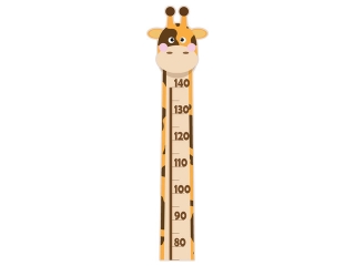 Mierka výšky pre deti Žirafa