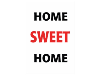 Obraz na stenu s nápisom Home sweet