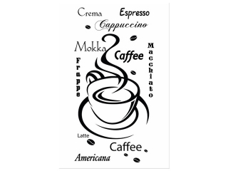 Obraz na plátne s nápisom Crema espresso