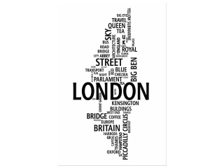 Obraz na stenu s nápisom London