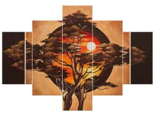 Obraz maľovaný ručne Sférický strom