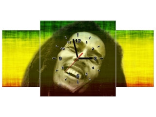 Luxusný obraz s hodinami Bob Marley