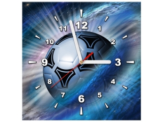 Moderný obraz s hodinami Kozmická lopta
