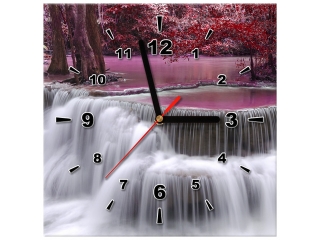 Obraz s hodinami Vodopád Dong Pee Sua