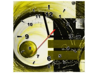 Obraz na plátne s hodinami Abstrakcia