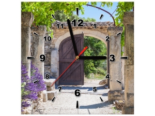 Obraz s hodinami Staré opáctvo v St. Hilaire