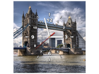 Obraz s hodinami Most cez Temžu
