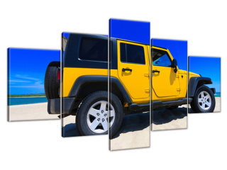 Obraz na stenu Terénne auto na pláži