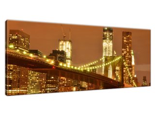 Obraz na stenu Brooklyn Bridge a WTC