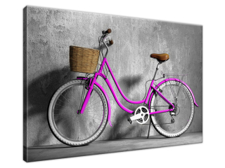 Luxusný obraz Fialový bicykel