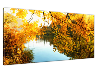 Obraz Jesenné slnko nad riekou
