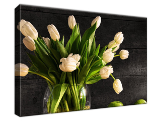 Obraz Tulipány v krémovej farbe