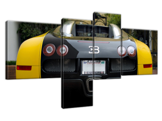 Obraz na stenu Žlté Bugatti Veyron - Axion23