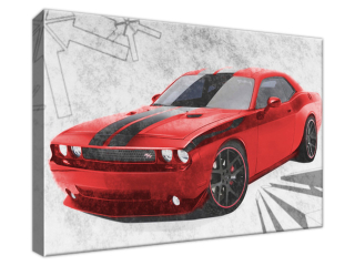Obraz na plátne Dodge Challenger Blacktop