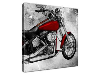 Obraz na stenu Červený motocykel