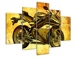 Obraz na stenu Športová motorka