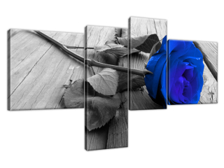 Luxusný obraz Modrá ružička