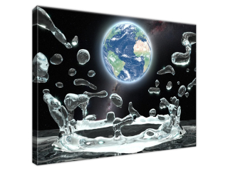 Moderný obraz Svetový splash