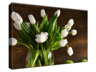 Moderný obraz Snehobiele tulipány