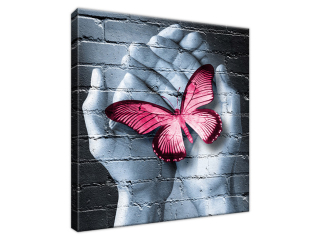 Abstraktný obraz Motýlie graffiti