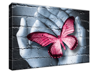 Abstraktný obraz Motýlie graffiti