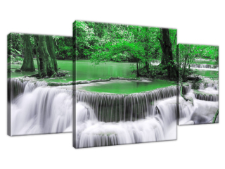 Obraz na stenu Vodopád Dong Pee Sua green