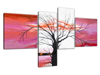 Obraz na stenu Rozvetvený strom pri západe slnka