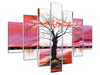 Obraz na stenu Rozvetvený strom pri západe slnka