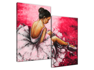 Obraz na plátne Balet v ružovej