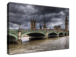 Obraz na plátne Výhľad na most Westminster Bridge
