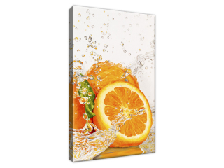 Obraz do kuchyne na stenu Pomaranč vo vode